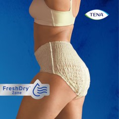 TENA Lady Pants Plus upijajuće gaćice visokog struka bež OMC (2)